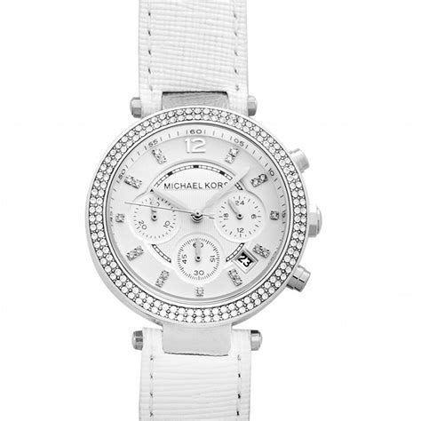 Michael Kors Women's Parker MK2277 White Leather Quartz 